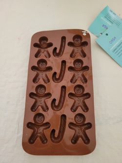 Juego de dos moldes para chocolates navideños Nuevos