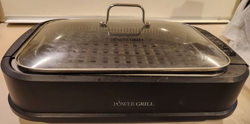 Power Grill Smokeless Indoor Electric Grill w/ Glass Lid – Works Great
