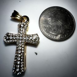 10k Gold Cross Plated