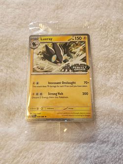 Pokemon Luxray Perfect Order Stamped Promo Card!
Still Sealed in Plastic.