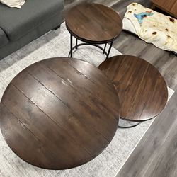 Coffee table and end table