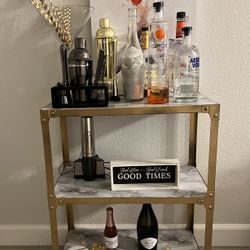 Bar Cart With Wheels