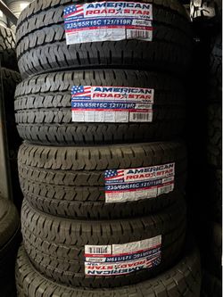 235/65/16c American road star 4 new tires installed and balanced ✅ instaladas ✅