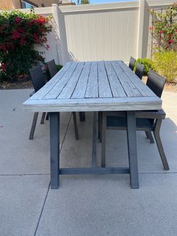 Outside backyard furniture - chairs, table and bench