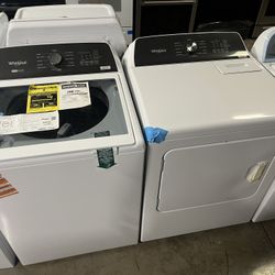 WHIRLPOOL TOP LOAD SET WASHER WITH AGITATOR
