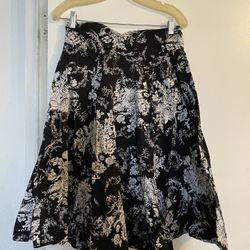 Black White Skirt