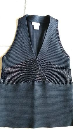 Cache Dress Top Size M Black