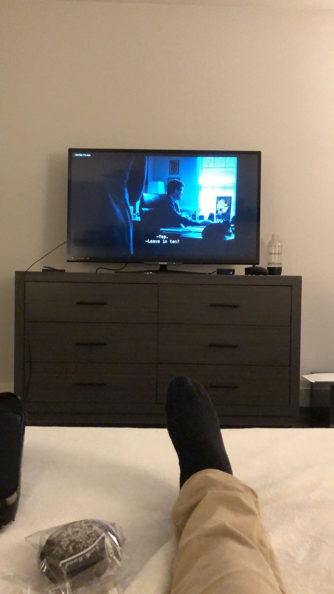 Used 49" Philips TV (with remote)