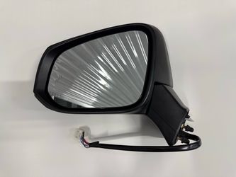 19-22 Toyota RAV4 Left Side/ Driver Side Single Mirror With LED Turn Signal; Powered & Heated Glass