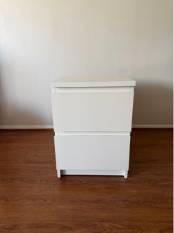 IKEA 2-drawer chest, white/with 2 drawers