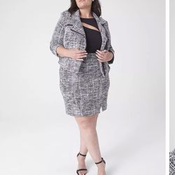 Plus size moto style blazer * Porch pick up only”
