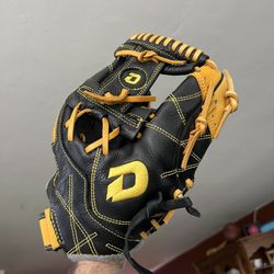 Genuine Leather 11.5” 11 1/2” Inch Baseball Softball Glove Demarini Diablo Mitt Black