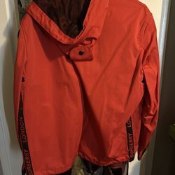 Limited Edition London Runway Red Burberry Wind/rqin Jacket 