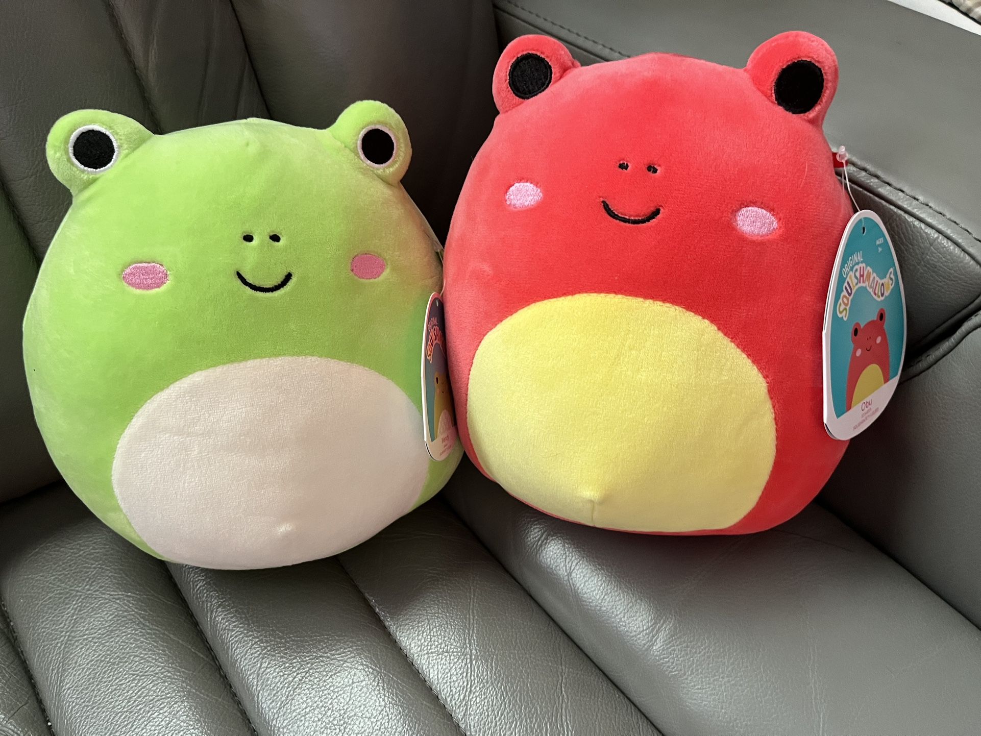 Squishmallows Obu and Wendy 8” Frogs NEW