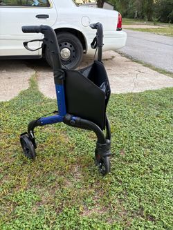3-Wheel Rollator Walker with Storage Bag