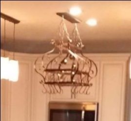 Copper Pot Rack