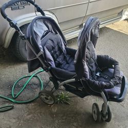 double seat stroller