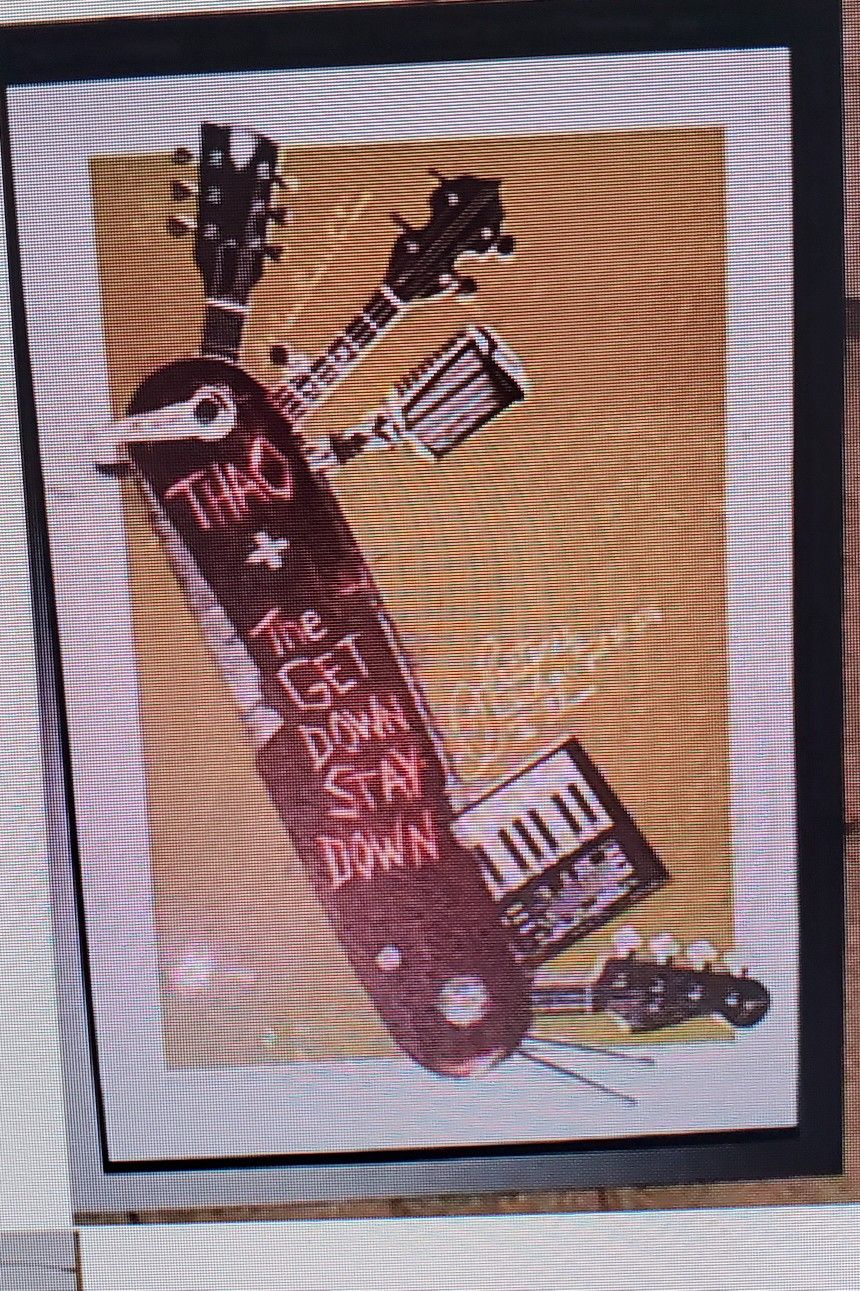 Thao & The Get Down Stay Down Concert Poster 2016 Pro Framed