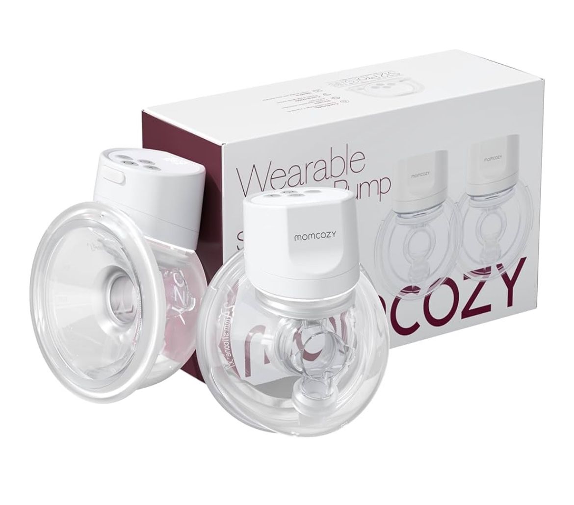 Momcozy Hands-Free Breast Pump S12 Pro, Wearable & Portable Pump with Soft DoubleFit Flange, 3 Modes | 9 Levels Double Electric Pump, Smart Display, 2