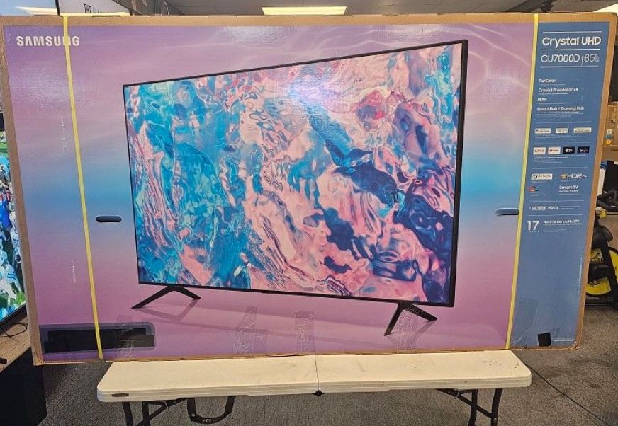 85 Tv Samsung Smart 4k HDTV In Box 6 Month Warranty. Free Delivery
