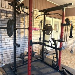 Power Rack With Weights And Weight Set