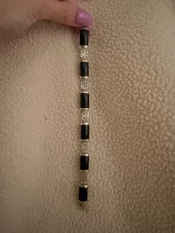 vintage Sterling Silver "fu" good fortune bracelet