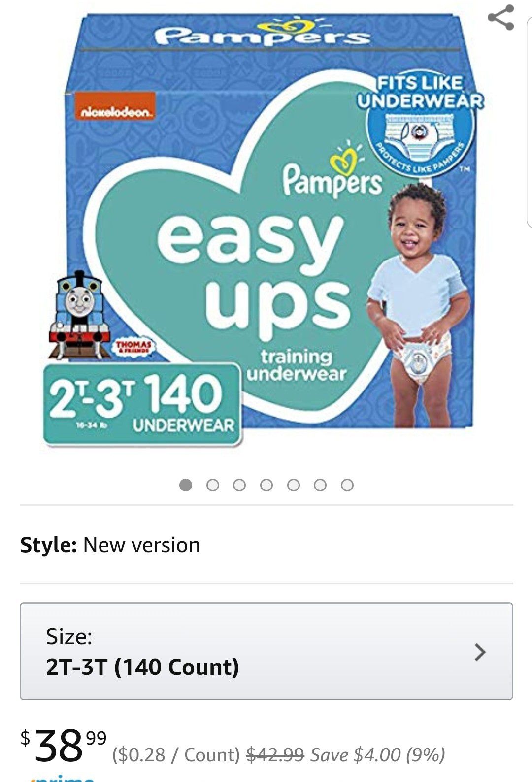 Diapers Easy Ups 2t-3t