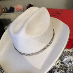 Ivory white cowboy With Gemstones 