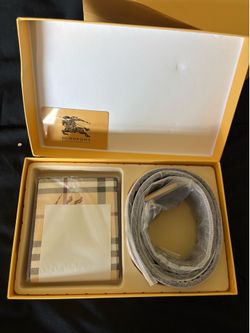 Burberry belt and Wallet