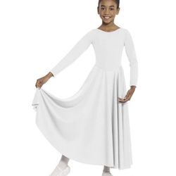 White Praise Dance Dress For Kids 