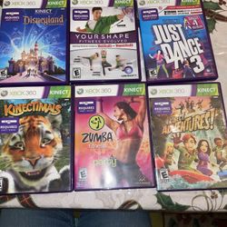 X Box 360 Kinect All For $20 Total Of 6!!!