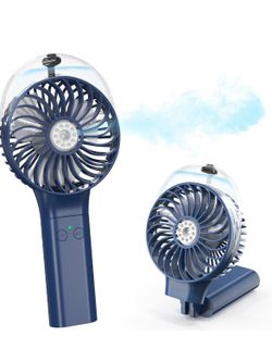 🌀 Portable Handheld Misting Fan – Brand New, 3000 mAh Battery