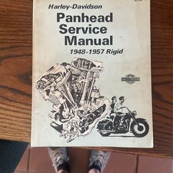  Collectible Service Manual For A  Harley Davidson Panhead  1948 Through 1957 Rigid