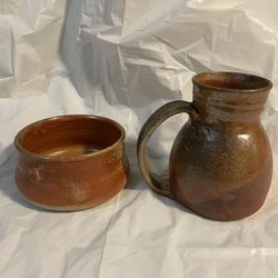 Handcrafted Ceramic Mug And Bowl Set