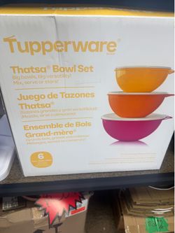6 piece Tupperware bowl set