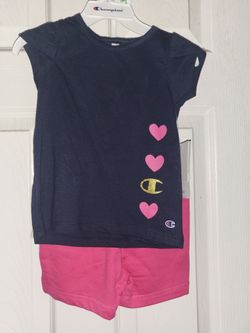Champion Girls 2-Piece T-Shirt and Shorts Set
