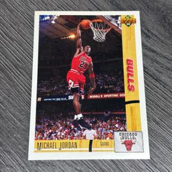Upper Deck 1991-92 Promo Michael Jordan Card #1 Chicago Bulls NBA Basketball