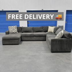 Large Gray Modular Sectional Free Delivery