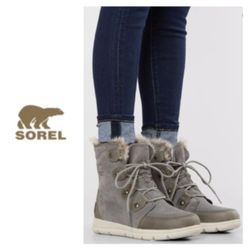 Leather and suede lace-up boot Micro-fleece lining Waterproof breathable membrane construction 6 1/2" shaft 1 1/4" heel Cushioned EVA comfort footbed 