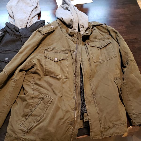 BRAND NEW Levi's Hooded Military Jacket (Green) for Sale in Seattle, WA ...