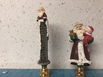Christmas Santa Claus Lamp Toppers