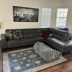 Sectional Leather Couch 