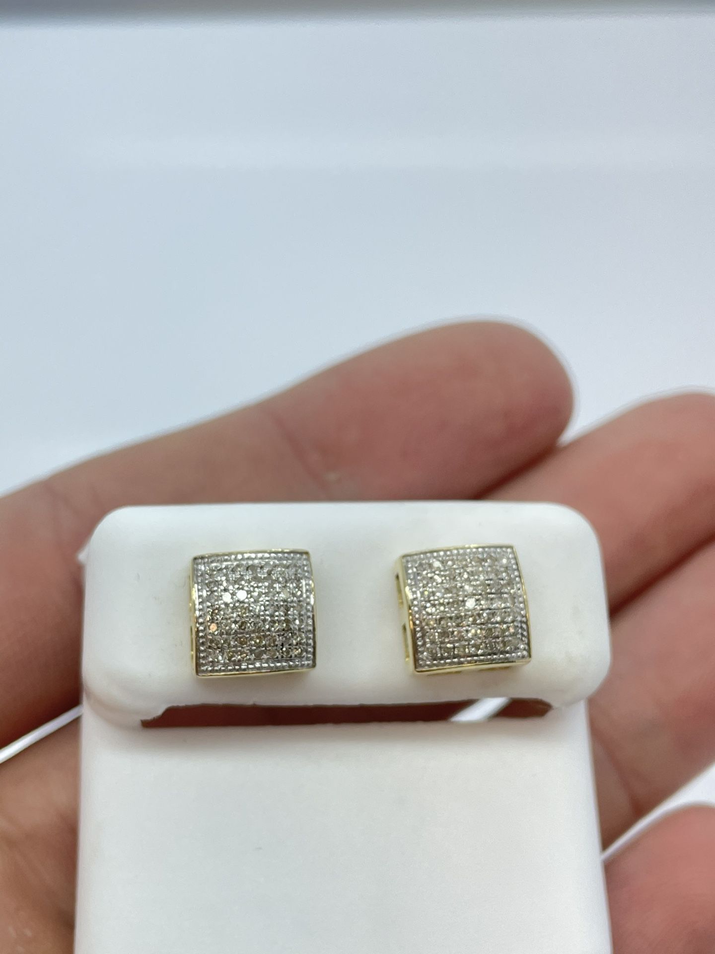 Earrings Diamond Gold 10K