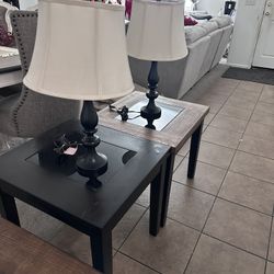 All Three Tables And Lamps Included 