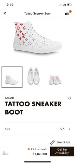 LV tattoo sneaker boot