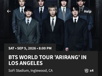 BTS ARIRANG 09/05 SOFI - SOUNDCHECK VIP