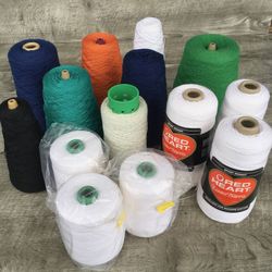M: Assorted Lots Cone Yarn Machine Knitting, Weaving, Crochet