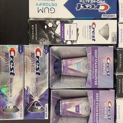 Crest GUM /3D white pro+health series toothpaste 5×$20