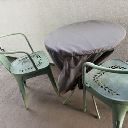 FREE Green Patio Bistro Dining Set (USED-Has rust)