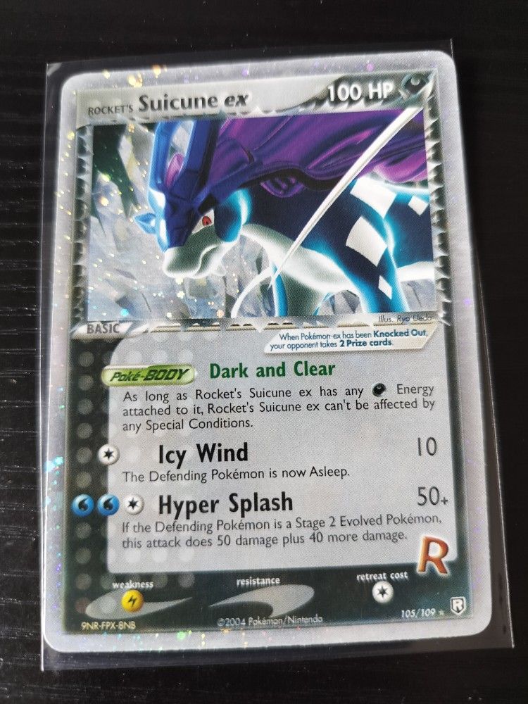 Pokemon Rocket's Suicune ex Holo